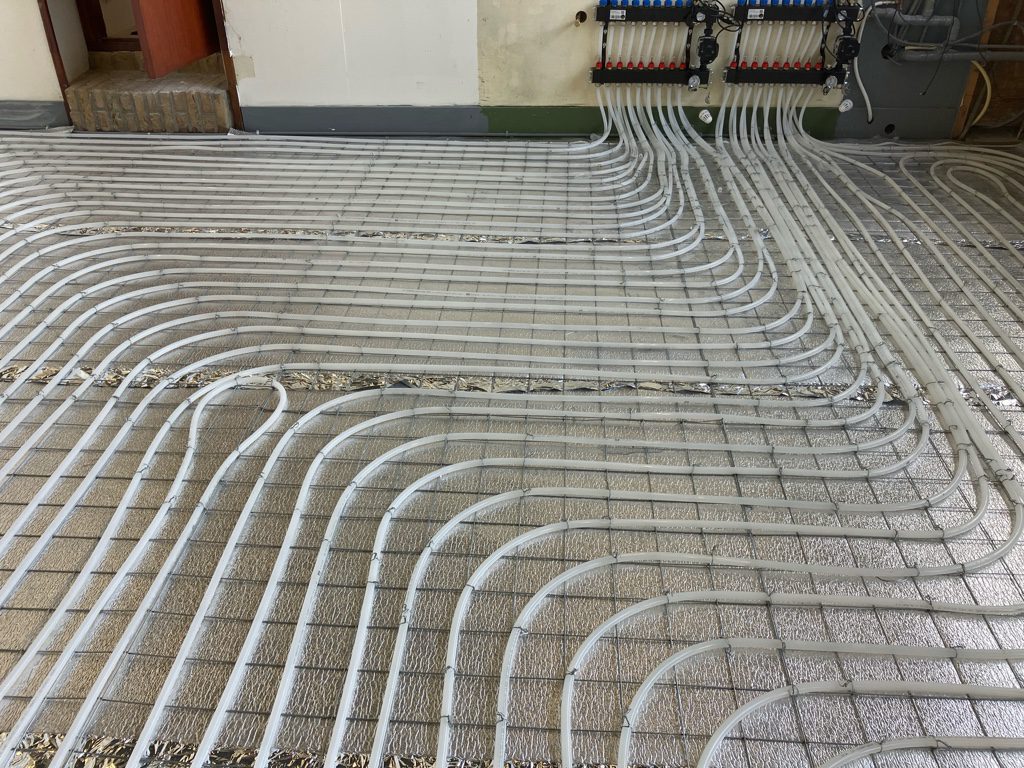 vloerverwarming gebonden op netten 3