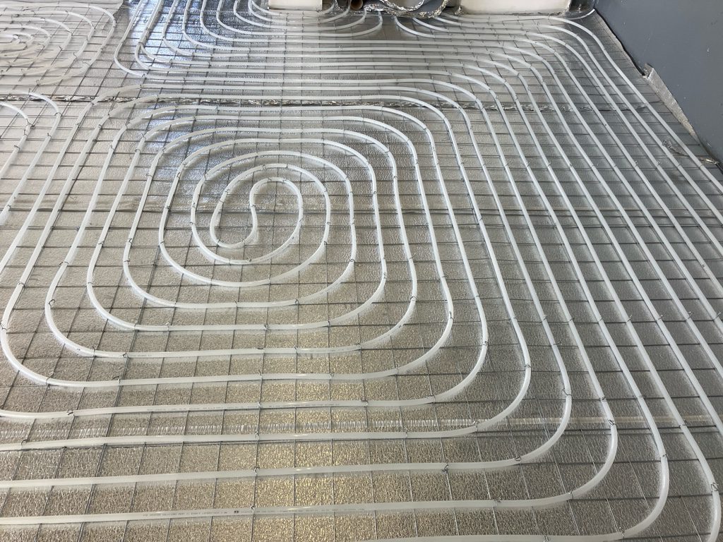vloerverwarming op netten
