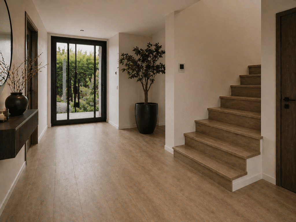 pvc vloer rechte stoken